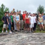 Hahn Lab and Friends on South Mountain in Pawtuckaway