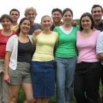 The Hahn Lab at a summer BBQ, 2005