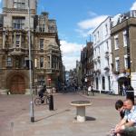 Looking down a street in central Cambridge