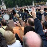 One band marching from Buckingham Palace