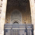 One of the entrances to the Houses of Parliament
