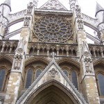 Above the entrance to Westminster Abbey
