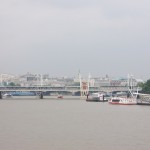 Looking down the River Thames from the Westminster Bridge