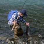 Jason lifting his fish