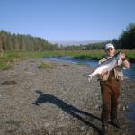 Chris and his salmon