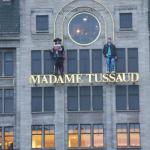 The sign at Madame Tussaud