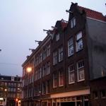 The hooks on houses for hoising things to the top floor