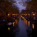 The canals at night