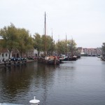 View down a Leiden canal