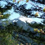 A view of the snow covered mountains from Interstate Park