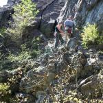 Jason and Aaron prepare for the second half of a multipitch route