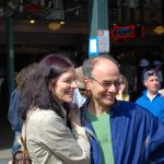 Kris and Bob at the Market