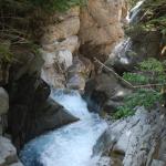 Looking down toward Christine Falls