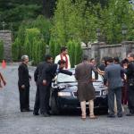 Anuj prepares to ride in to the wedding