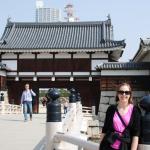 Katie at Hiroshima Castle