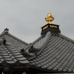 Ornament on a building roof at Kiyomizu