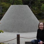 Katie and the Sand Mound at Ginkaku-ji Temple