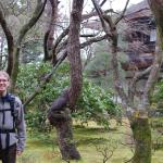 A wet Jason at Ginkaku