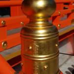 Brass ornament in the sun