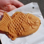 Taiyaki (custard filled fish-shaped waffle)