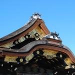 Roof ornamentation at Nijo Castle