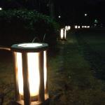 Lantern-lit path