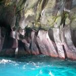 Inside a lava cave