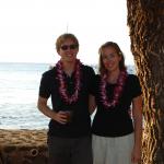 Jason and Katie at the lu&#039;au