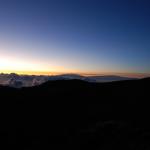 Dawn and clouds at Haleakala Crater