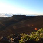 Early light falls on the Sliding Sands Trail