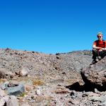 Jason rests on Mt. Rainier