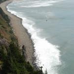 View from a lookout at the coast