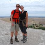Katie and Jason, overlooking the Badlands