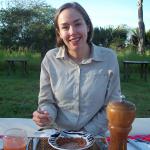 Enjoying cereal in the Serengeti