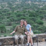 Jason and Katie at Tarangire Lodge