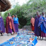Maasai women and their wares