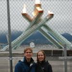 Us with the flame and the lovely security fence