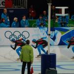 The US men at the start of their semifinal