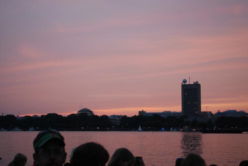 Sunset over the Charles