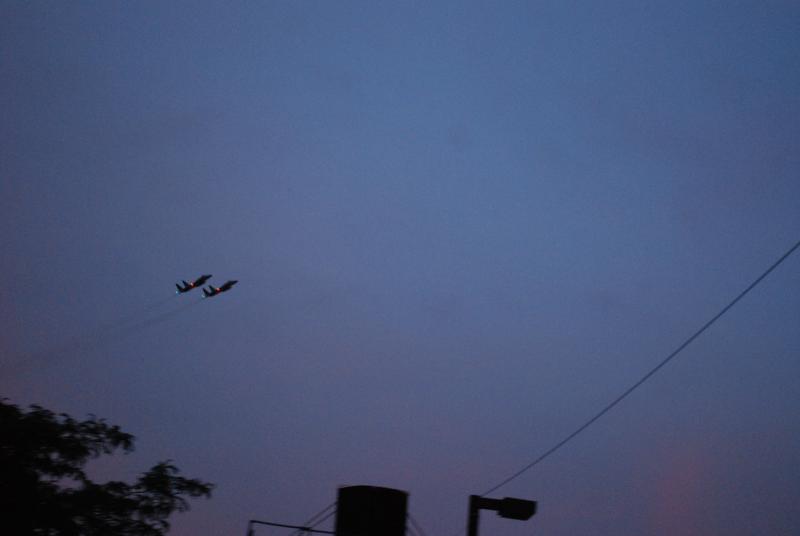 The fighter jets approach