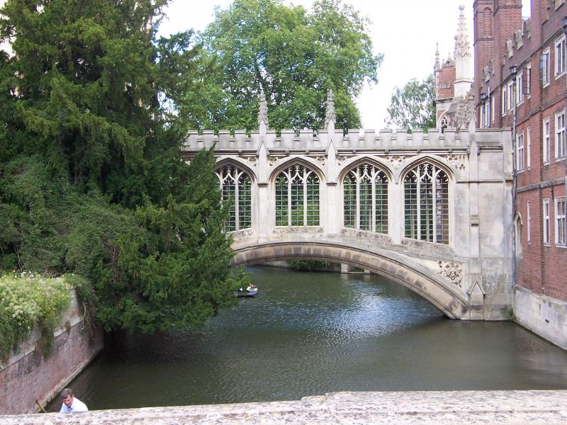 St. John&#039;s College bridge over the river