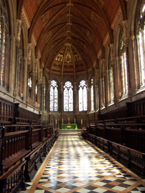 Interior of the St. John&#039;s College cathedral