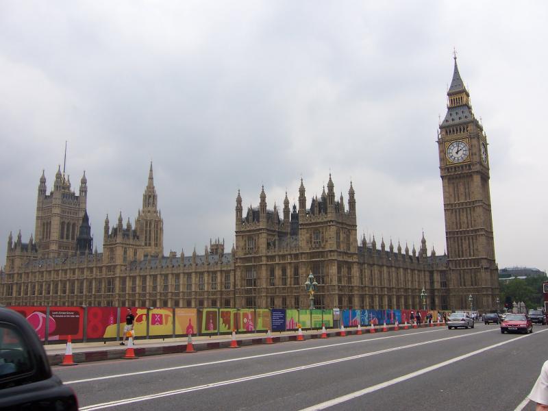 Wide view of the Houses of Parliament