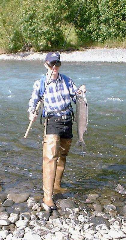 Jason and his salmon