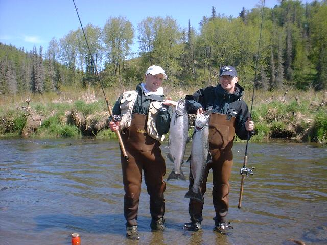 Chris and Jason and their fish
