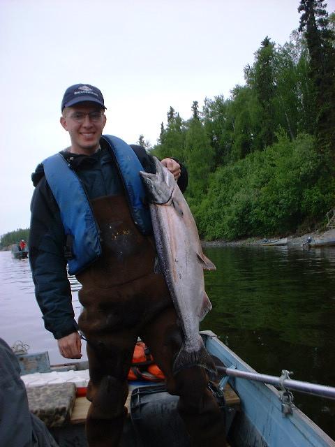 Standing with my fish