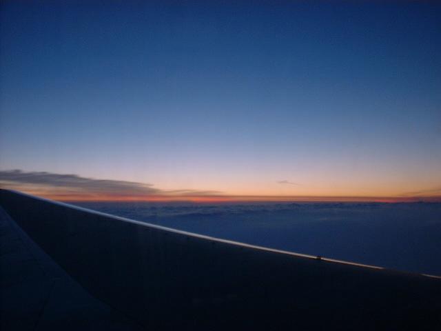Sunset from the plane