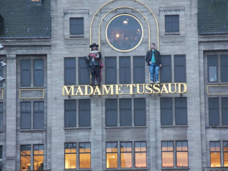 The sign at Madame Tussaud