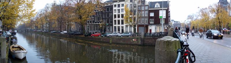 Canal houses panorama