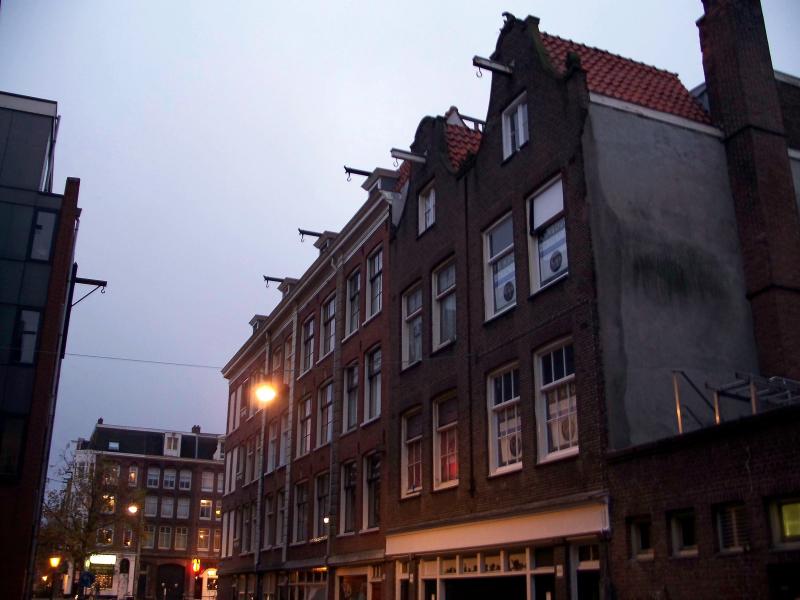 The hooks on houses for hoising things to the top floor
